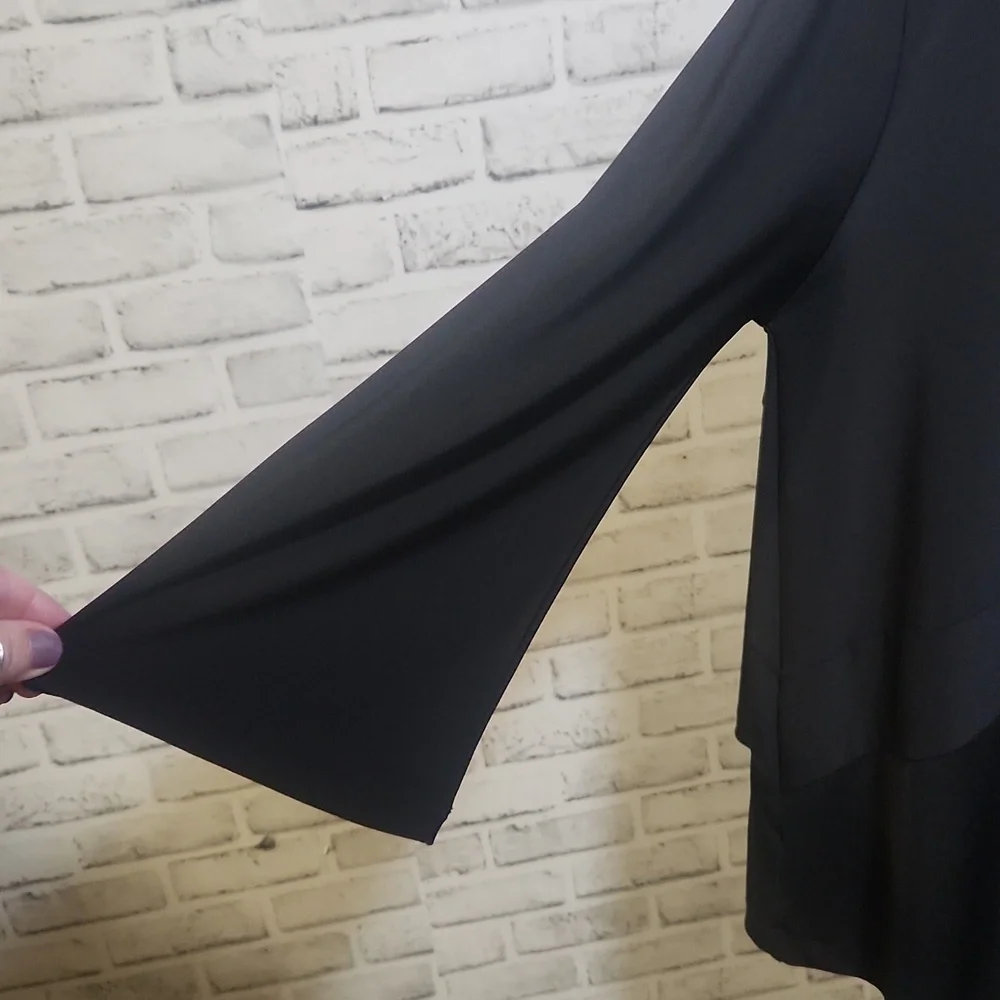 Sun Kim SZ S One Arm Black Blouse - Picture 5 of 9